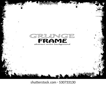 Grunge frame. vector template