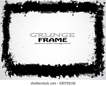 Grunge frame. vector template