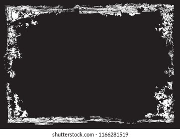Grunge frame.Distress background.Abstract vector template.