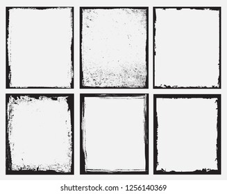 Grunge frame.Distress background.Abstract vector template.