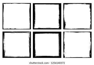 Grunge frame.Distress background.Abstract vector template.