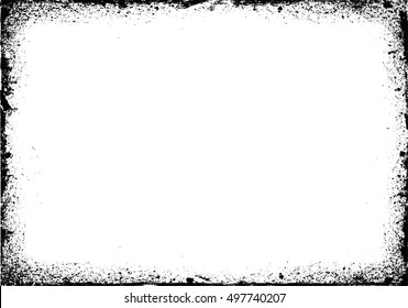 Grunge frame.Distress border frame.Abstract vector template.