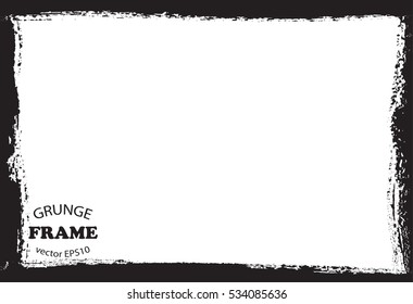 Grunge frame.Distress border frame.Abstract vector template.