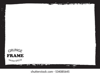 Grunge frame.Distress border frame.Abstract vector template.