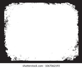 Grunge Frame.Distress Border Frame.Vector.