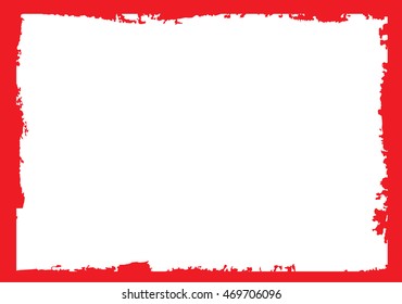 Grunge frame.Distress border.Vector.