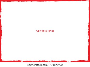 Grunge frame.Distress border.Vector illustration.