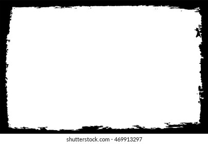 Grunge frame.Distress border.Vector template.