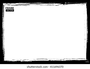 Grunge frame.Distress frame Vector grunge background.