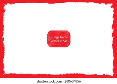 Grunge frame.Distress frame.Abstract vector template,