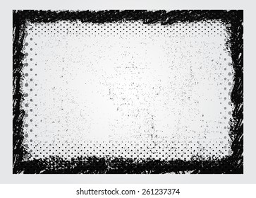 Grunge frame.Distress frame.Grunge background.Abstract vector template.