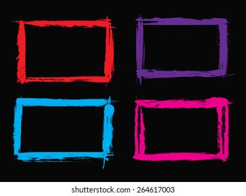 Grunge frame.Distress frame.Grunge background.Abstract vector template.