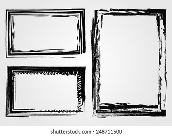 Grunge frame.Distress frame.Vector illustration.