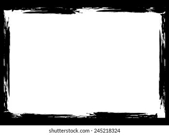 Grunge frame.Distress frame.Vector template.