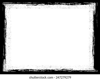 Grunge frame.Distress frame.Vector template.