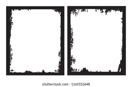 Grunge frame.Grunge background.Abstract vector template.
