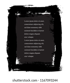 Grunge frame.Grunge background.Abstract vector template. 