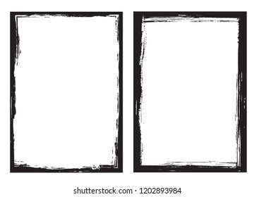 Grunge frame.Grunge background.Abstract vector template.