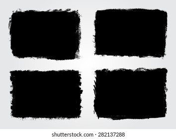 Grunge frame.Grunge background.Abstract vector template. 
