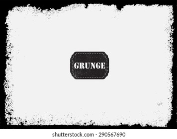 Grunge frame.Grunge background.Abstract vector template.