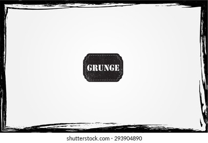 Grunge frame.Grunge background.Abstract vector template. 