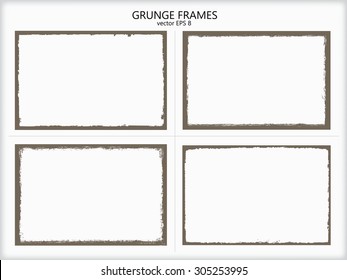 Grunge frame.Grunge background.Abstract vector template.