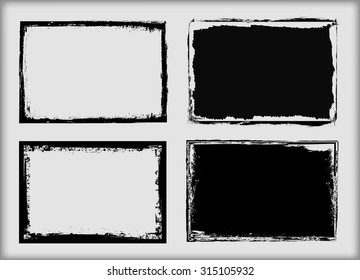 Grunge frame.Grunge background.Abstract vector template. 