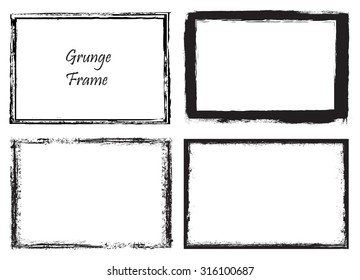 Grunge frame.Grunge background.Abstract vector template. 