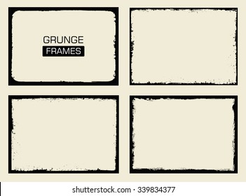 Grunge frame.Grunge background.Abstract vector template.