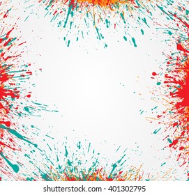 Grunge frame.Grunge background.Abstract vector template. 