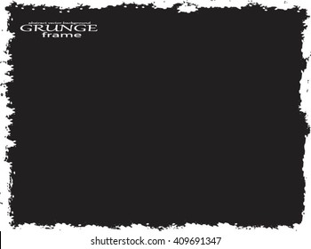 Grunge frame.Grunge background.Abstract vector template.