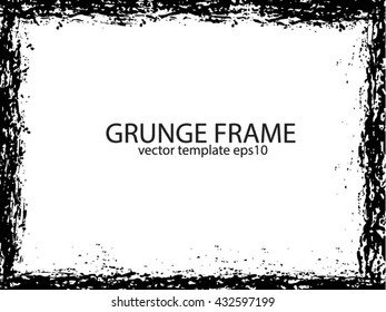 Grunge frame.Grunge background.Abstract vector template.