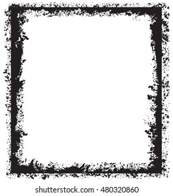 Grunge frame.Grunge background.Abstract vector template.