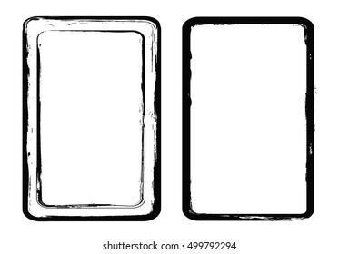 Grunge frame.Grunge background.Abstract vector template.