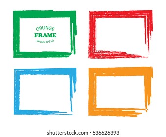 Grunge frame.Grunge background.Abstract vector template.