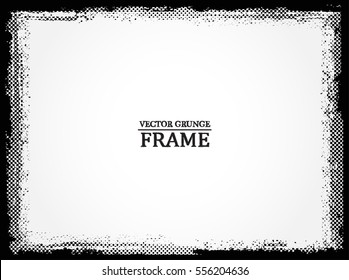 Grunge frame.Grunge background.Abstract vector template.