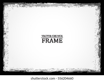 Grunge frame.Grunge background.Abstract vector template.