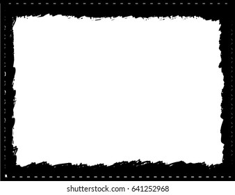Grunge frame.Grunge background.Abstract vector template.