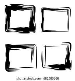 Grunge frame.Grunge background.Abstract vector template.