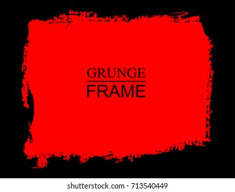 Grunge frame.Grunge background.Abstract vector template.