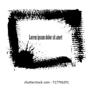 Grunge frame.Grunge background.Abstract vector template.