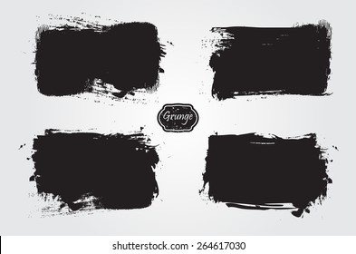 Grunge frame.Grunge banner.Abstract vector template. 