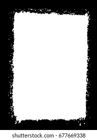 Grunge frame.Grunge border background. Abstract vector template.