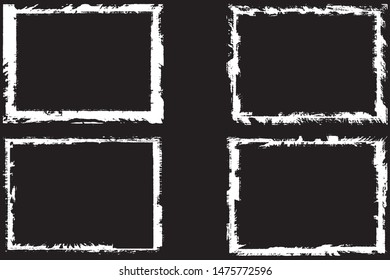 Grunge frames. Abstract vector elements