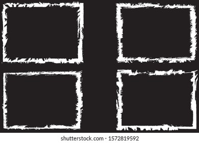 Grunge frames. Abstract vector elements