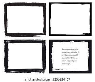 Grunge frames, backgrounds.Abstract vector backgrounds. - Shutterstock ID 2256224467