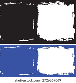 grunge frames com fundo preto azul e branco para foto