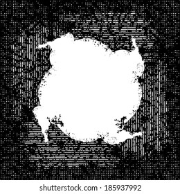 Grunge frames isolated on white background 