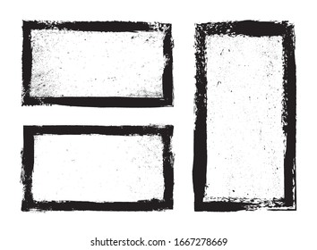 Grunge frames set.Grunge dirty backgrounds.