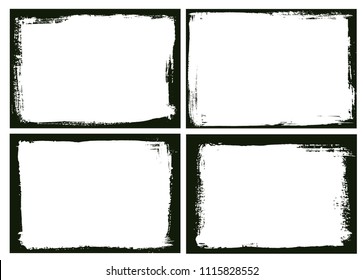 Grunge frames set.Vector grunge backgrounds.
